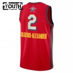 Maillot All-Star 2025 Shai Gilgeous-Alexander Jordan Rouge Swingman - Enfant